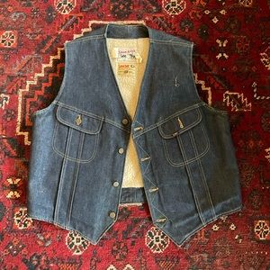 Lee Storm Rider Sherpa Lined Denim Vest